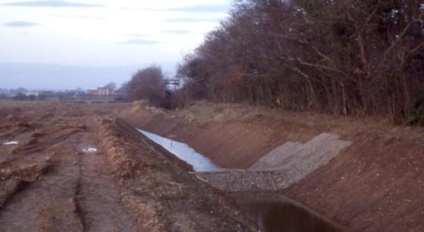 Distant view of Eyton Lower Lock